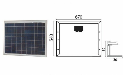 Eurosolar solarpanel 12v 50w - eurosolar,