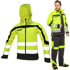 Softshelljacke Softshell Arbeitsjacke Jacke Berufsjacke Gelb Neon Gr. M - XXXL