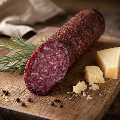 Rehsalami mit parmesan - rehsalami, reh
