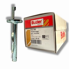 Deckennagel galv.verz.  Ø 6x65 / 100Stk/ Deckenanket Stahl/ H2reg3