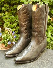 ALBANY STYLE  ??  Cowboy-Stiefel Gr.43 Kalbsleder schwarz, kaum getr. NP: 309€