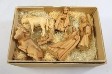 6er Set Krippenfiguren Holz geschnitzt Oberammergau um 1930 (GV277)