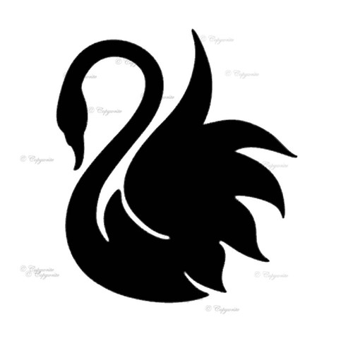 Schwan vinyl aufkleber - vinyl, sticker