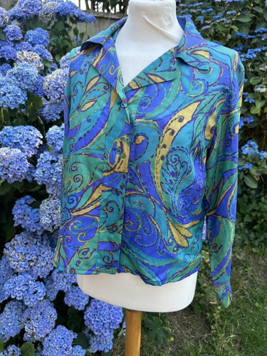 Vintage 80er jahre seidenbluse - vintage,