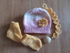 Erstlingsset Gelb Mütze