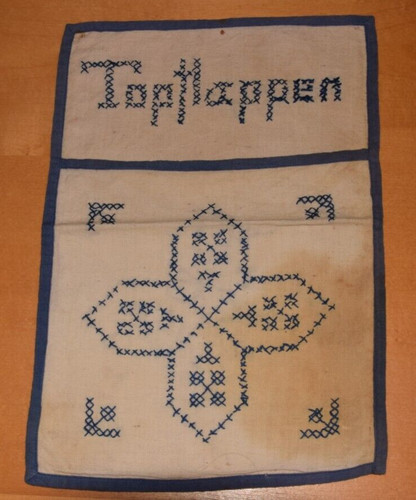 Altes ziertuch topflappen - ziertuch, "topflappen"