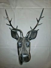 Hirschgeweih*  Wanddeko  Landhausstil * Silber * Metall * Hirsch * Geweih