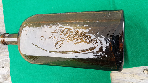 Alte glasflasche - alte,