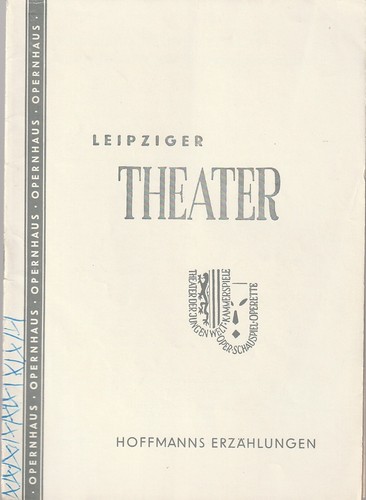 Programmheft jacques offenbach - jacques,