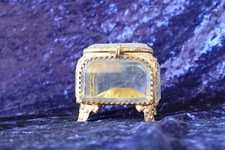 antik Schmuckkästchen Schatulle Frankreich geschliffenes Glas Ostende Le Kursaal