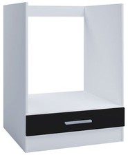 Kontor-Hermsen Unterschrank 60 cm Schwarz – Backofenschrank für Einbauherd