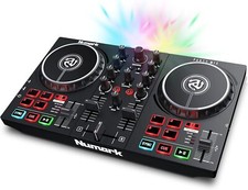 Party Mix II – DJ Controller Pult mit 2 Decks, eingebauten DJ-Lichtern