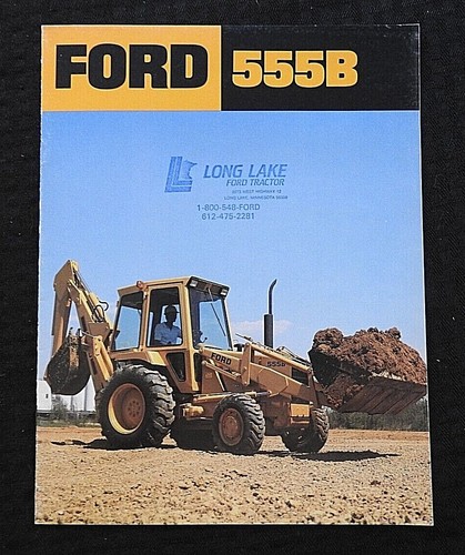 1987 ford 555b traktor lader - ford,