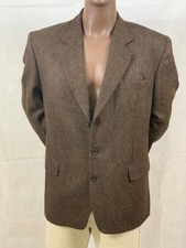 TOM HANBURY SAKKO JACKETT BLAZER  SCHURWOLLE/ALPAKA MIX 54 BRAUN FAST NEUWERTIG!