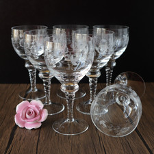 7 edle Eisch Weißweingläser