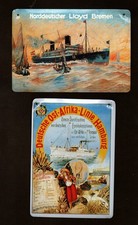 6 BLECHSCHILDER SCHIFFE MARITIM - 10 x 15 cm