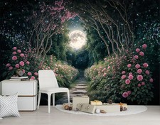 Fantasy Märchen Magischer Wald Tapete Wandbild Abnehmbar Abwaschbar Abziehen & Aufkleben