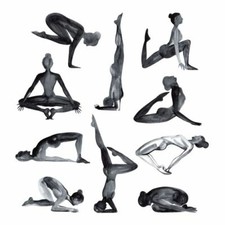 Yoga Aquarell Bild Poster