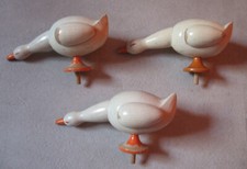 3 sehr alte Gänse aus Holz