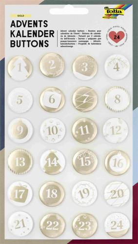 Folia adventskalender buttons - adventskalender,