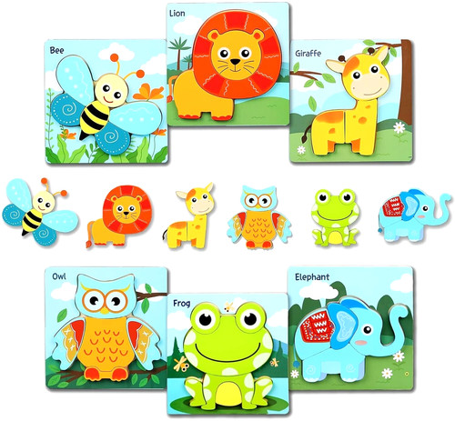 Holzpuzzle für kleinkinder - für, kleinkinder,