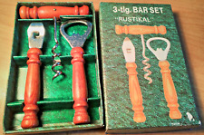 Bar Set  "Rustikal" - Korkenzieher-Flaschen-u. Kapselheber