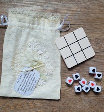 * Tic Tac Toe * Handmade * 5 x * Party * Kinder * Hochzeit * Feier * Vintage *