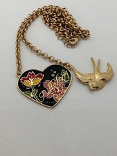 Halskette Billajong  gold Herz & schwalbe