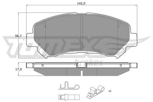Tomex brakes bremsbelagsatz - tomex,