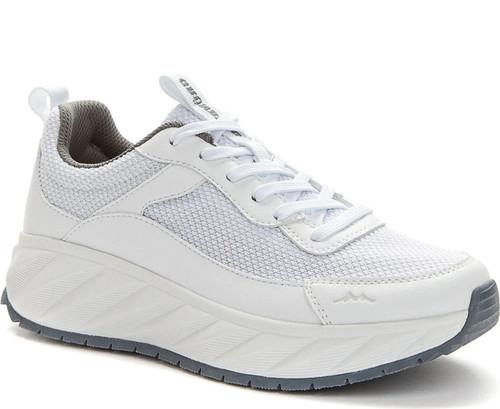 White casual closed sneakers - white,
