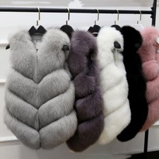 Damen Mittellang Gilet Weste
