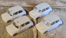 Herpa Mini Cooper Karosserie in weiß, ideal zum Lackieren,insgesamt 4 Stück 