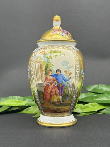 Dresdener porzellan prunkvase - porzellan,