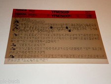 Microfich Werkstatthandbuch Yamaha Quad YFM 250 XP Stand 06/2001