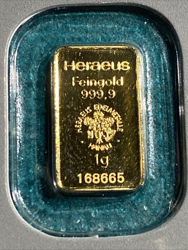Heraeus goldbarren 9999 - heraeus,