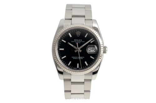 Rolex date black - black, dial