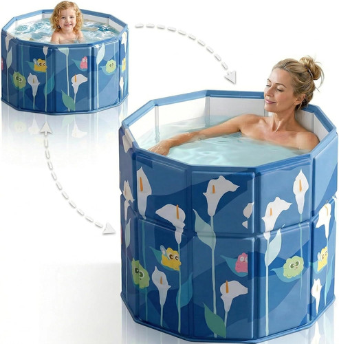 Faltbare badewanne blau cm - blau, 70