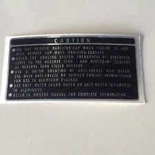 CX500 VORSICHT KÜHLERAUFKLEBER