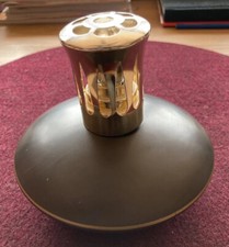 Ashleigh & Burwood Duftlampe Katalyselampe rund, braune, sehr schlichte Keramik