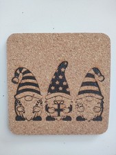 4 Kork Untersetzer  eckig weichnachtsdeko Korkuntersetzer Glas Bierdeckel Party