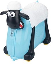 Shaun das Schaf Aufsitzkoffer Kinder Reisegepäck mit Rollen Hartschale