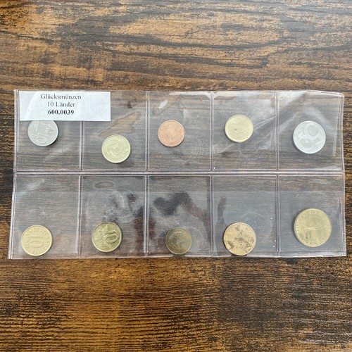 Münzsammlung glücksmünzen - münzsammlung,