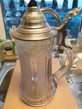 Antiker Bierkrug Glas Mit