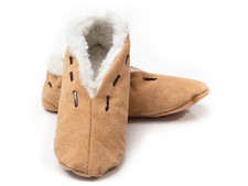 Wildleder Herren & Damen Puschen Mokassins Hausschuhe