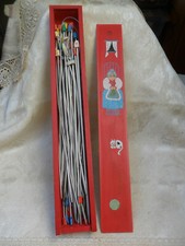 Omas Stricknadeln - Konvolut im Holzkästchen