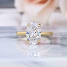 3Ct Oval Künstlicher Diamant