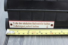 Altes Schild Straßenbahn Eisenbahn  Bus Warnschild 2xAn der nächsten Haltestelle