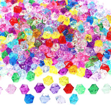 100 Stück Edelsteine für Kinder, Acryl Diamanten Deko, Muggelsteine Bunt Kinder,