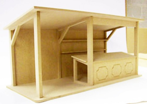 Puppenhaus markt stand - puppenhaus,