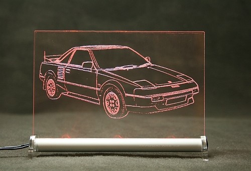 Toyota mr2 led leuchtschild - toyota,